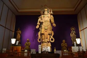 Giant Wooden Statue of Bishamonten
