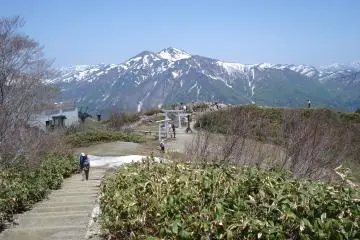 The park at the top of the chair lift