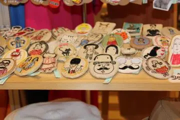 Handmade badges (Photo: Erika Clark )
