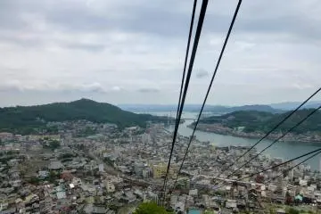 Looking down over the houses crammed onto Onomichi's hillside