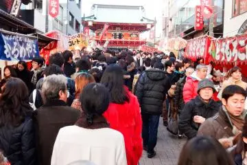 Hatsumode visit to the shrine (Photo:  Kanda Shrine: Hatsumode – <a href="https://www.flickr.com/photos/31029865@N06/15949263138/" target="_blank" rel="noreferrer noopener nofollow">Dick Thomas Johnson</a> / <a href="https://creativecommons.org/licenses/by/2.0/" target="_blank" rel="noreferrer noopener nofollow">CC BY 2.0</a>)