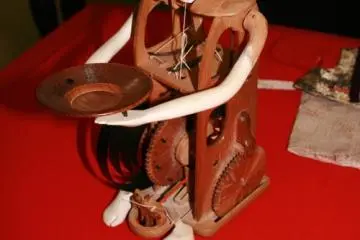 Stripped bare, a 17th Century wooden robot bares it's soul. (Photo: PPF)