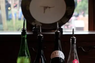 Sake tasting at Ishikawa Brewery. (Photo: Kota Hasegawa / JT)