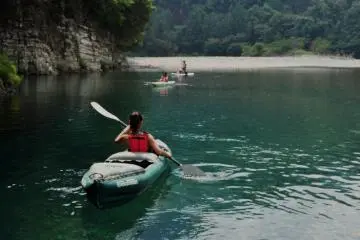 Kayaking was great fun, but we also enjoyed swimming in the water. (Photo: Virginia González)