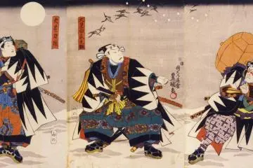Kabuki has been an inspiration for generations of ukiyoe print artists (Photo: <a href="https://commons.wikimedia.org/wiki/File:Kanadehon_Ch%C5%ABshingura_by_Toyokuni_Utagawa_III.jpg" target="_blank" rel="noreferrer noopener nofollow">Utagawa Kunisada</a> / Public Domain)