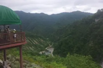 The valley below the dam