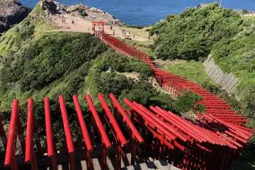Driving for Motonosumi Shrine and Tsunoshima Great Bridge