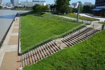 Two tiers of waterfront views (Photo: <a href="https://commons.wikimedia.org/wiki/File:Ishikawajima_Park.jpg" target="_blank" rel="noreferrer noopener nofollow">Ryoma35988</a> / <a href="https://creativecommons.org/licenses/by-sa/3.0/deed.en" target="_blank" rel="noreferrer noopener nofollow">CC BY-SA 3.0</a>)