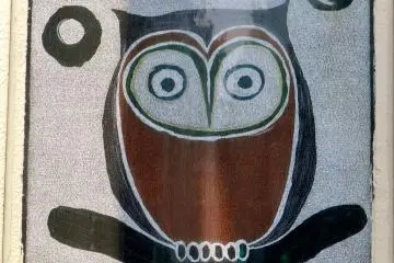 A startled owl.