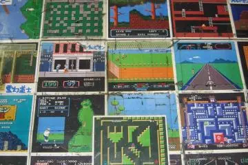 The floor of one of the many used game shops. (Photo: Ashley Haley)