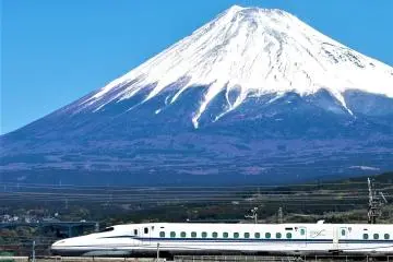 Mount Fuji may be Japan's tallest mountain, but a few blinks and you could miss Japan's iconic landmark with the ultra fast bullet train  (Photo: JR Tokai Tours)