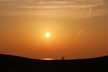 Sunset at Tottori Sand Dunes