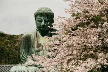 Kamakura's Great Buddha in Spring (Photo: <a href="https://www.flickr.com/photos/bryansjs/13762451774" target="_blank" rel="noreferrer noopener nofollow">bryansjs</a> / <a href="https://creativecommons.org/licenses/by-sa/2.0/" target="_blank" rel="noreferrer noopener nofollow">CC BY-SA 2.0</a>)