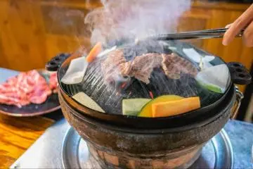 Jingisukan grilled lamb
