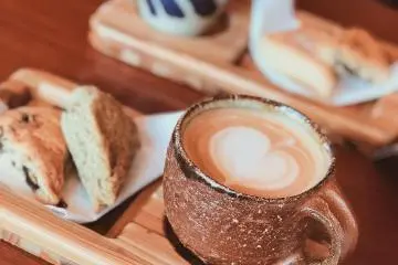 Coffee and scones (Photo: Bloom Coffee - used with permission)