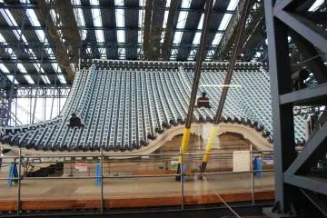 A once in a lifetime chance to not only see Himeji, but to get an example of what reconstruction looks like (Photo: Bret de Colebi)