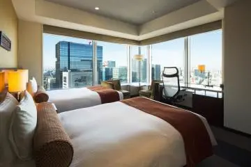 Executive twin room with a corner view (Photo: Hotel Metropolitan Marunouchi)