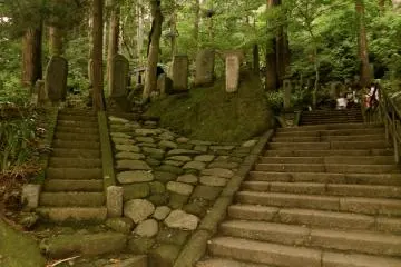 Steps in all directions.