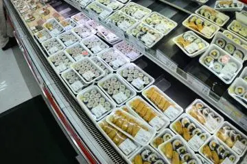 An array of freshly made sushi