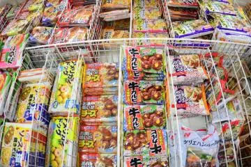There are all kinds of interesting frozen food -&nbsp;some are imported from neighboring countries like China and Korea