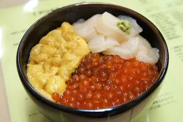 Fresh donburi (Photo: <a href="https://commons.wikimedia.org/wiki/File:Hakodate_Asaichi_Hokkaido_Japan10bs.jpg" target="_blank" rel="noreferrer noopener nofollow">663highland</a> / <a href="https://creativecommons.org/licenses/by-sa/3.0/deed.en" target="_blank" rel="noreferrer noopener nofollow">CC BY-SA 3.0</a>)