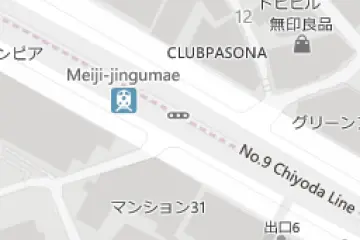 In the back streets of Omotesando. (Photo: bing maps)