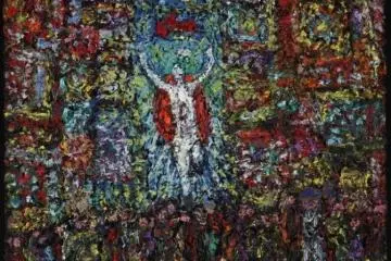 Osaka City II by Sotaro Takanami (2010, oil on canvas) (Photo: <a href="https://prtimes.jp/main/html/rd/p/000000481.000069859.html" target="_blank" rel="noreferrer noopener nofollow">Takashimaya Co., Ltd.</a>)