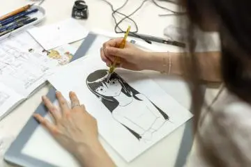 Manga drawing lesson (Photo: Fabien Recoquille)