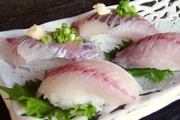 Setsuki Aji sushi (Photo: Hagi City)