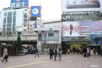 West side of the JR Station and Police Box.