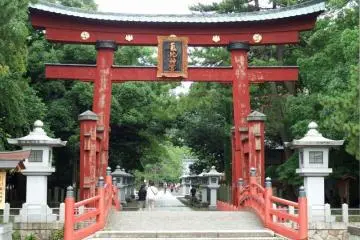 The wooden torii stands almost 11 meters high (Photo: <a href="https://en.japantravel.com/fukui/kehi-jingu-shrine-in-tsuruga-fukui/14529" target="_blank" rel="noreferrer noopener nofollow">Takako Sakamoto</a> / JT)