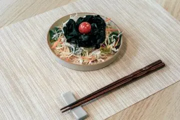 Kawamura’s wakame in a salad (Photo: Cathy Guex)