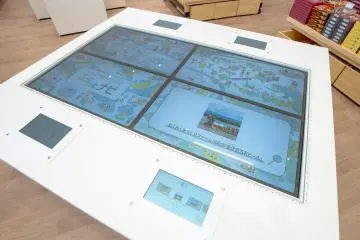 Tourist Information Touch Panel (Photo: Train Park Hakusan)