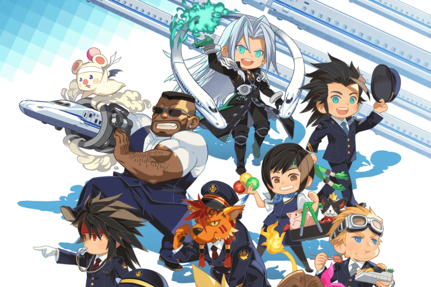 Final Fantasy VII Meets the Tokaido Shinkansen - Transport - Japan