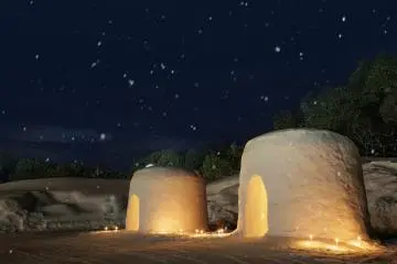 Kamakura snow huts at Kamenoi Hotel Tazawako
