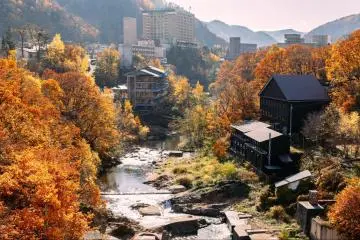 Jozankei Onsen in fall