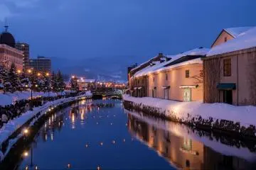 Otaru Canal at night