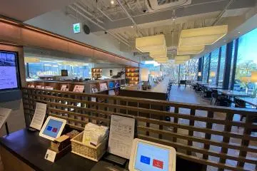 A lounge area at Tsutaya Daikanyama