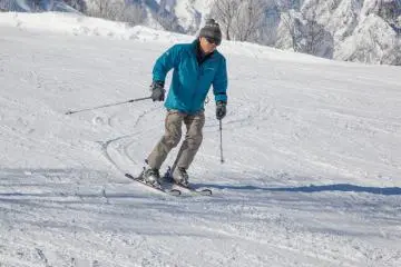 Both skiing... (Photo: <a href="http://www.benbeechphoto.com/" target="_blank" rel="noreferrer noopener nofollow">Ben Beech</a>)