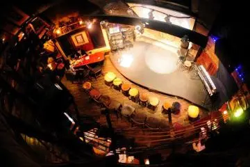 Looking down: the stage seen from the balcony (Photo: Jeff Chan)