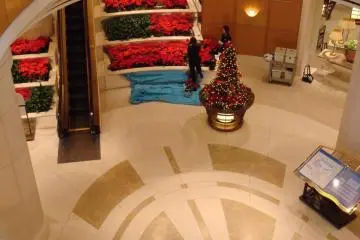 Hotel Nikko Tokyo employees decorating for Christmas.