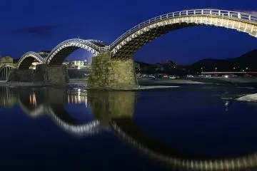 At night